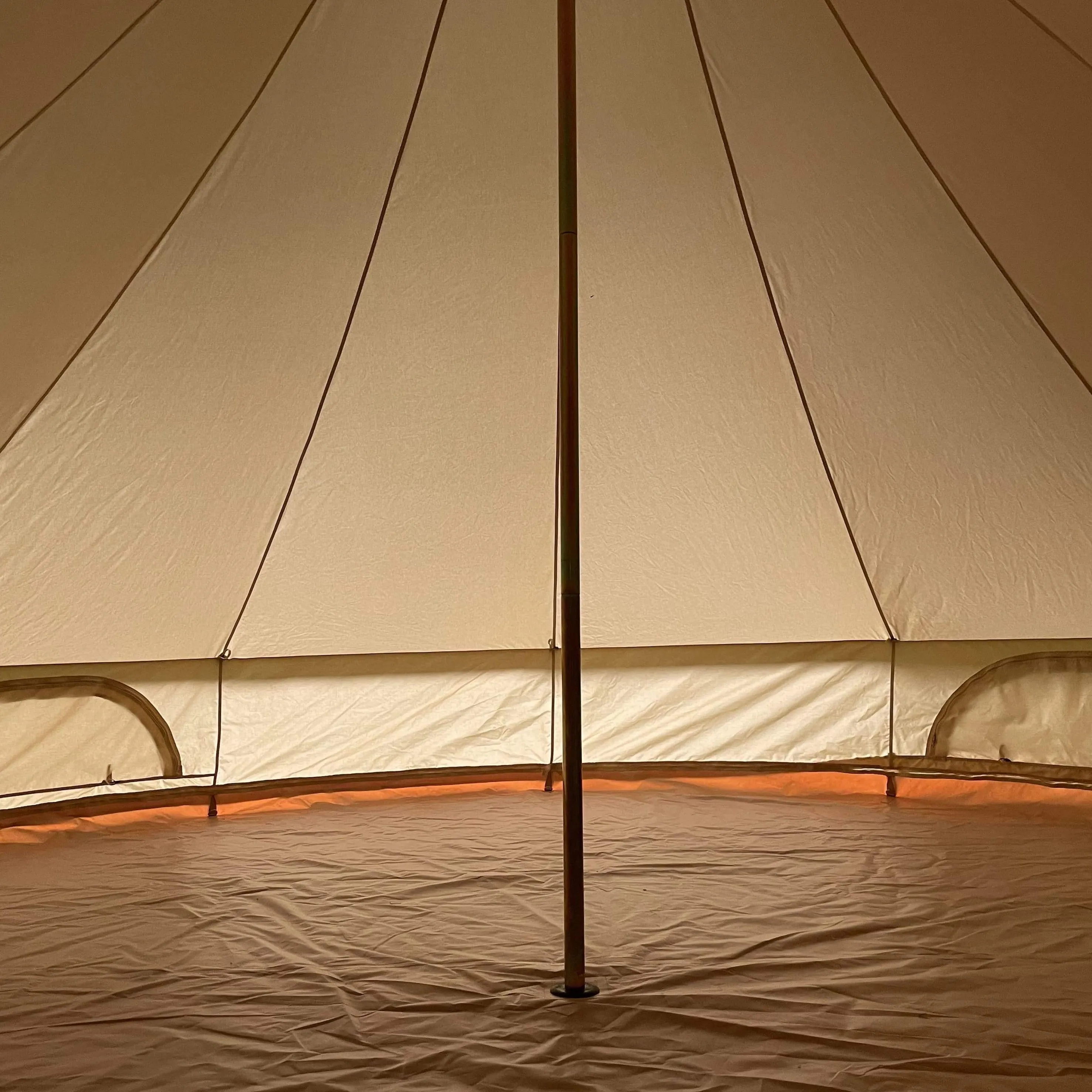 5m Bell Tent Fireproof With Stove Hole & Flap