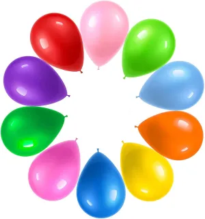 900 Party Balloons 12-Inch 10 Assorted Rainbow Colors  Thick Multicolor/Colorful