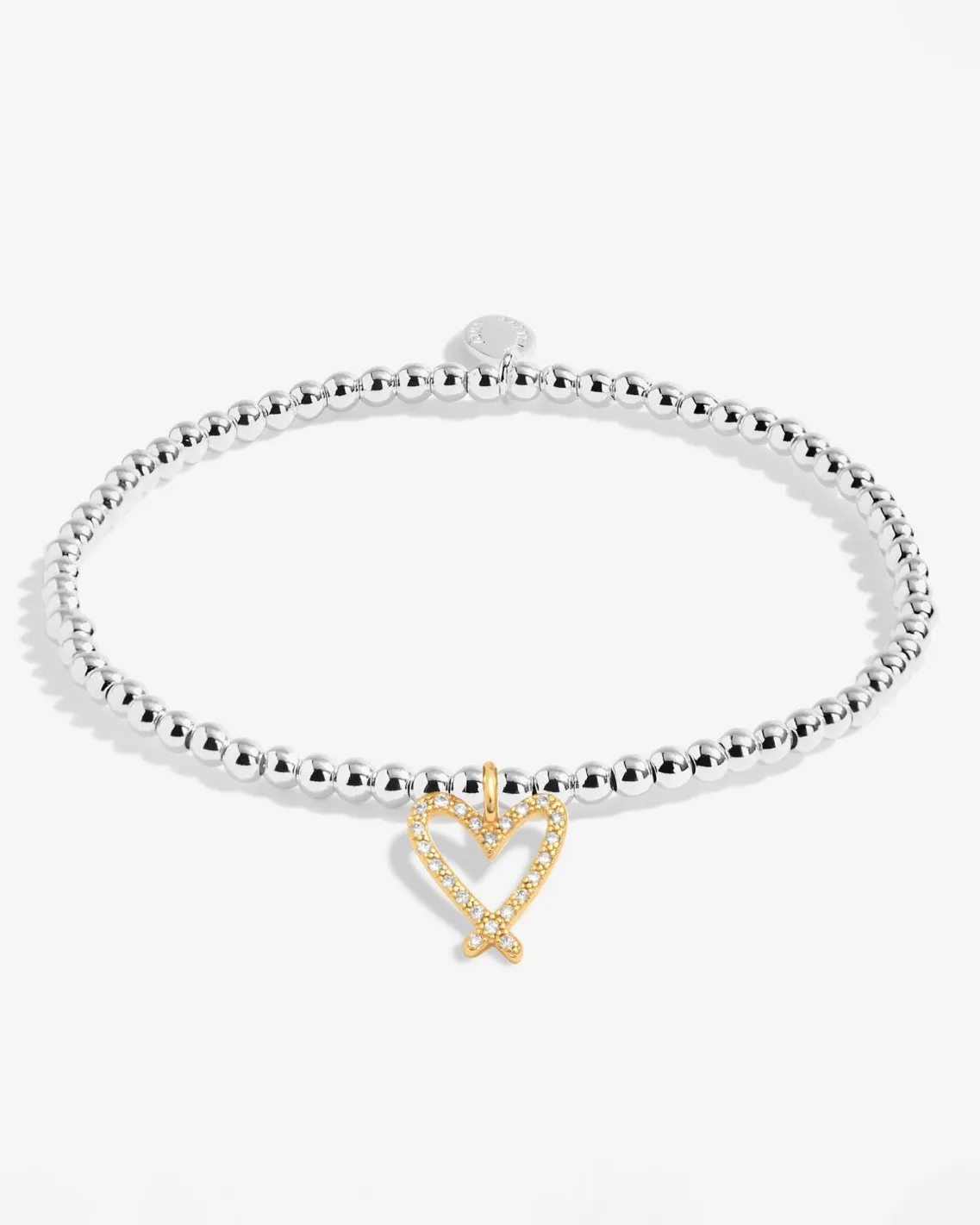 A Little 'Be Bold Brave Beautiful' Bracelet in Silver And Gold Plating