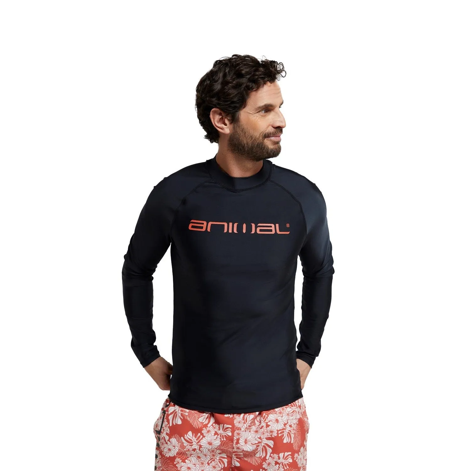 Animal Mens Sonny Logo Rash Guard