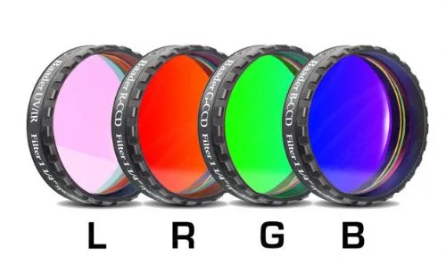 Baader LRGB CCD Filter Set - 1.25" Mounted - FLRGB-1