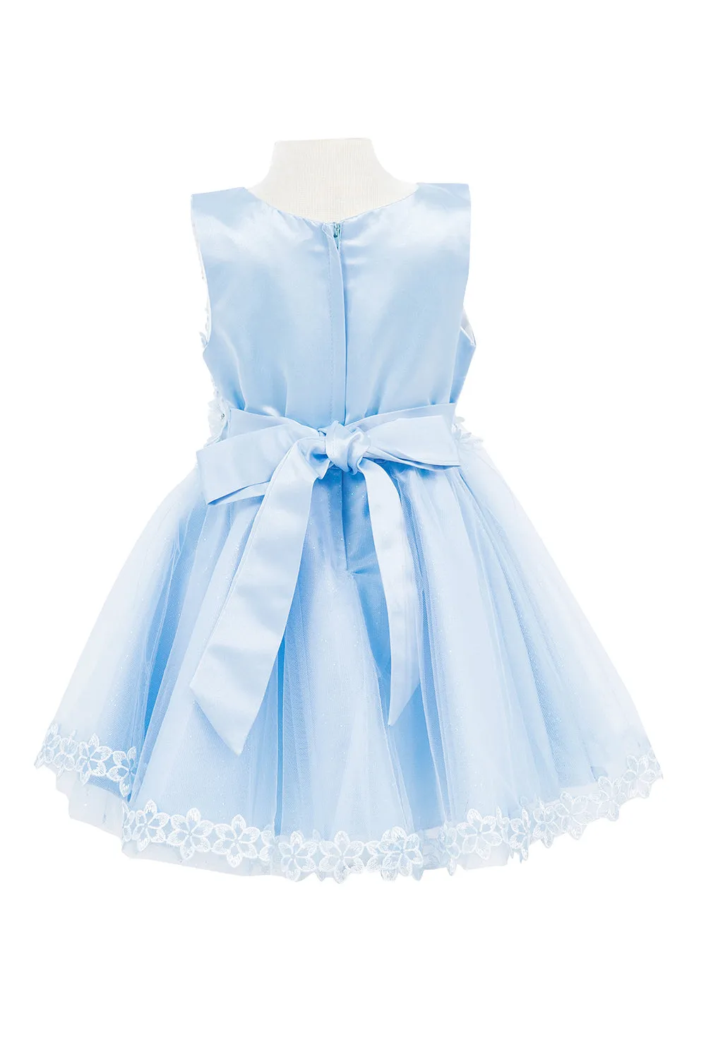 Baby Girls 3D Floral Top Soft Tulle Flower Girl Dress, Sizes 3-24M