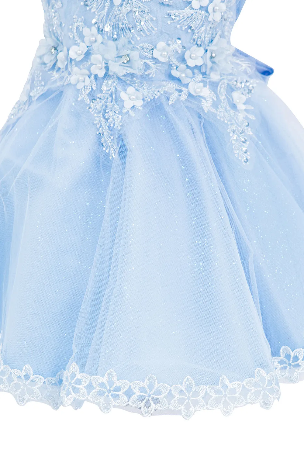 Baby Girls 3D Floral Top Soft Tulle Flower Girl Dress, Sizes 3-24M