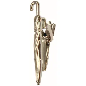 Bassin and Brown Umbrella Tie Bar - Silver