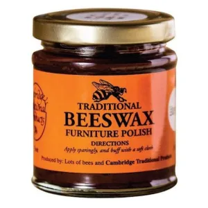 Beeswax Furniture Polish Brown Cambridge Traditional Products 142g