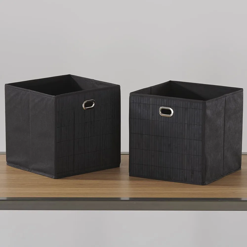 Black Bamboo Cubbie 2-pc set