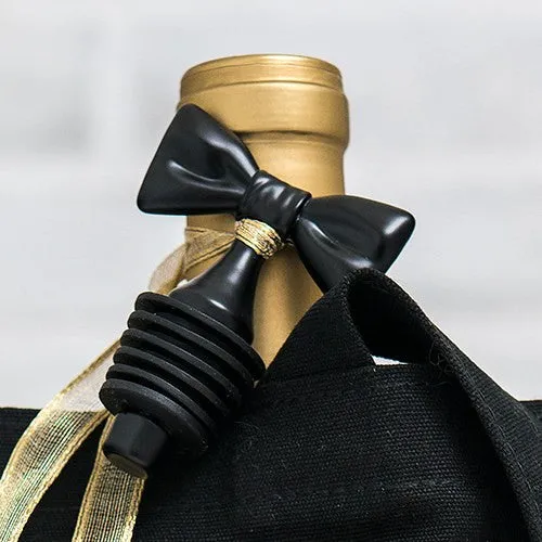 Black Bow Tie Bottle (Pack of 6)