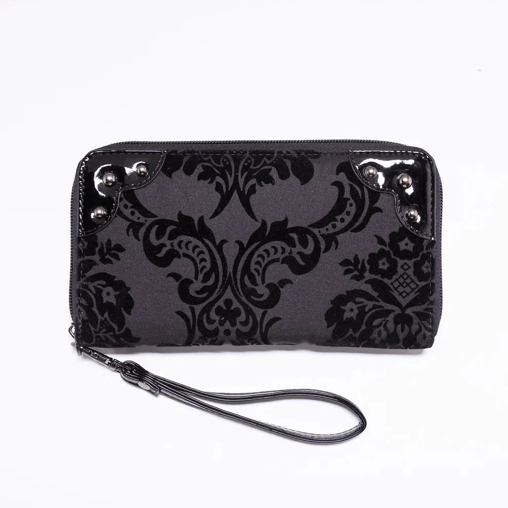 Black Damask Wallet