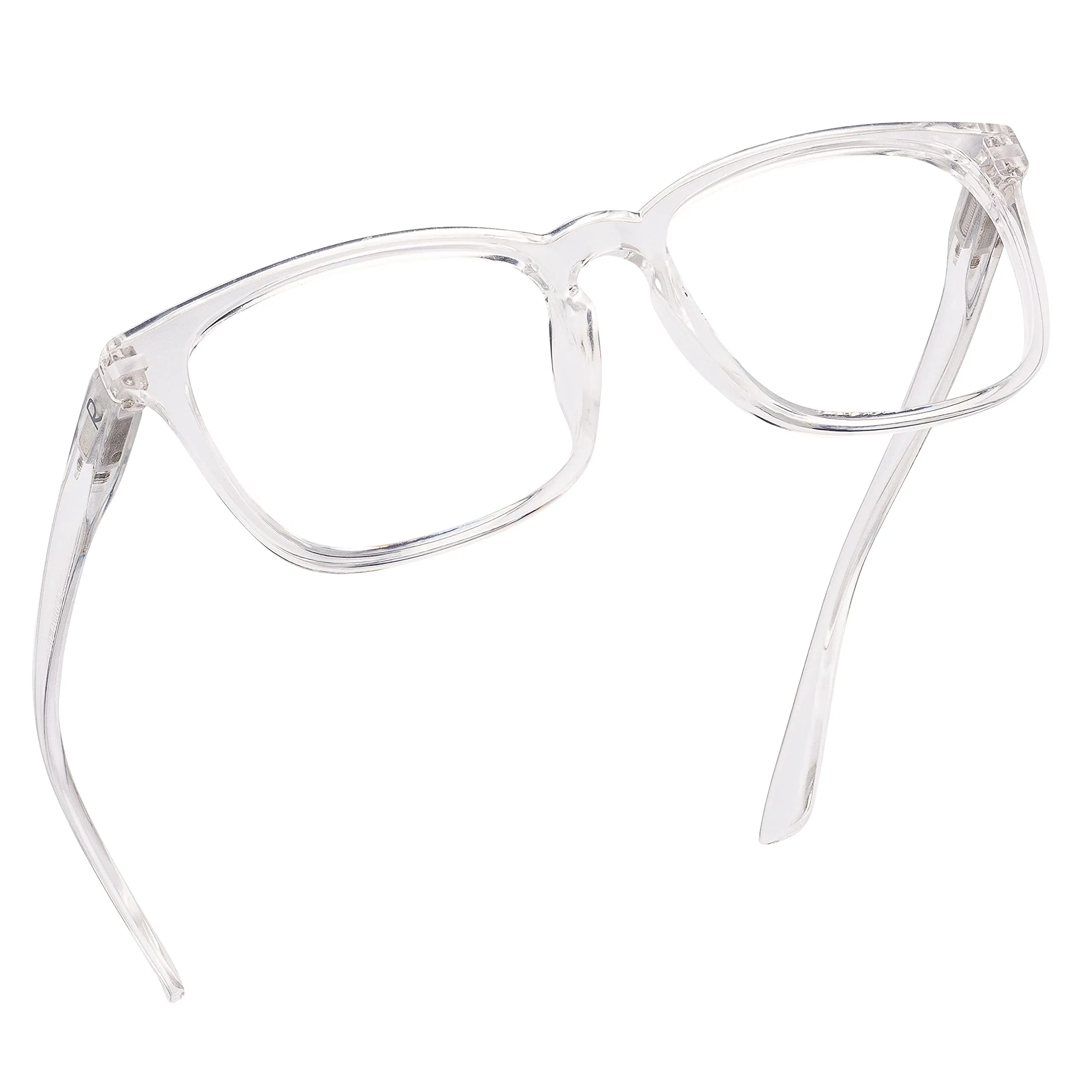 Blue Light Blocking Reading Glasses (Clear, 125 Magnification) Computer