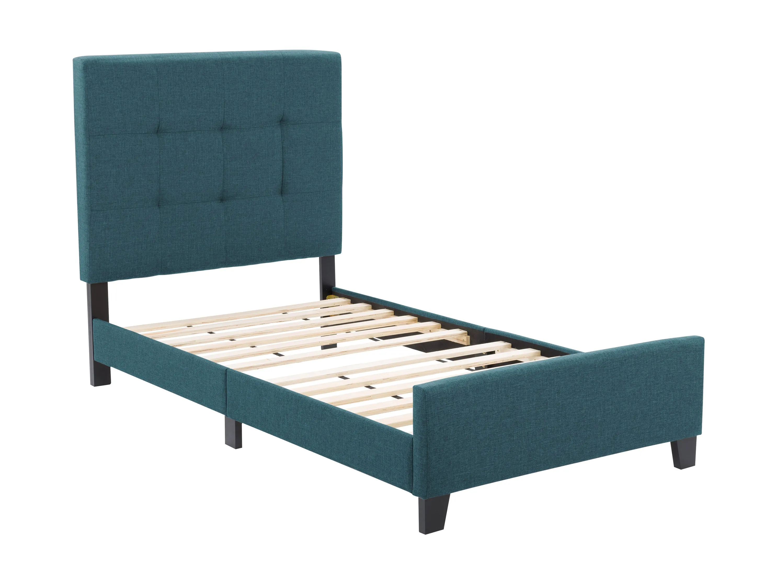 Blue Twin/Single Panel Bed