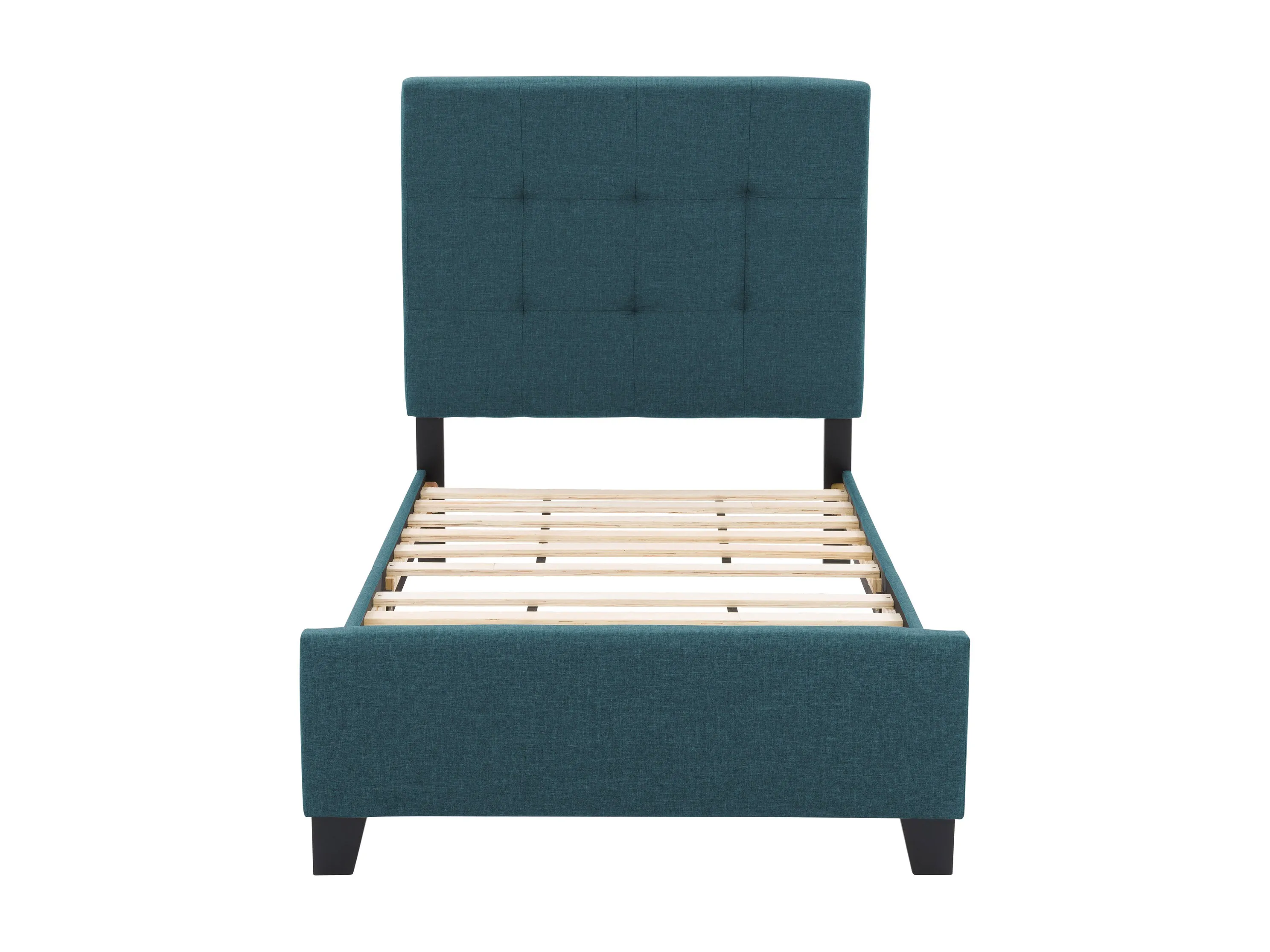 Blue Twin/Single Panel Bed