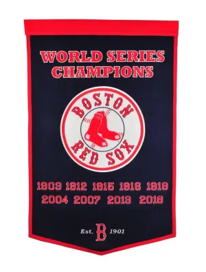 Boston Red Sox Winning Streak World Series Champions Dynasty Banner (24" x 36")