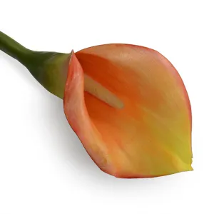 Calla Lily Stem, 30"L - Orange