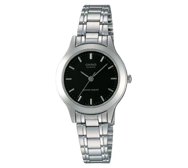 Casio Ladies' Standard Analog Silver Stainless Steel Band Watch LTP1128A-1A LTP-1128A-1A