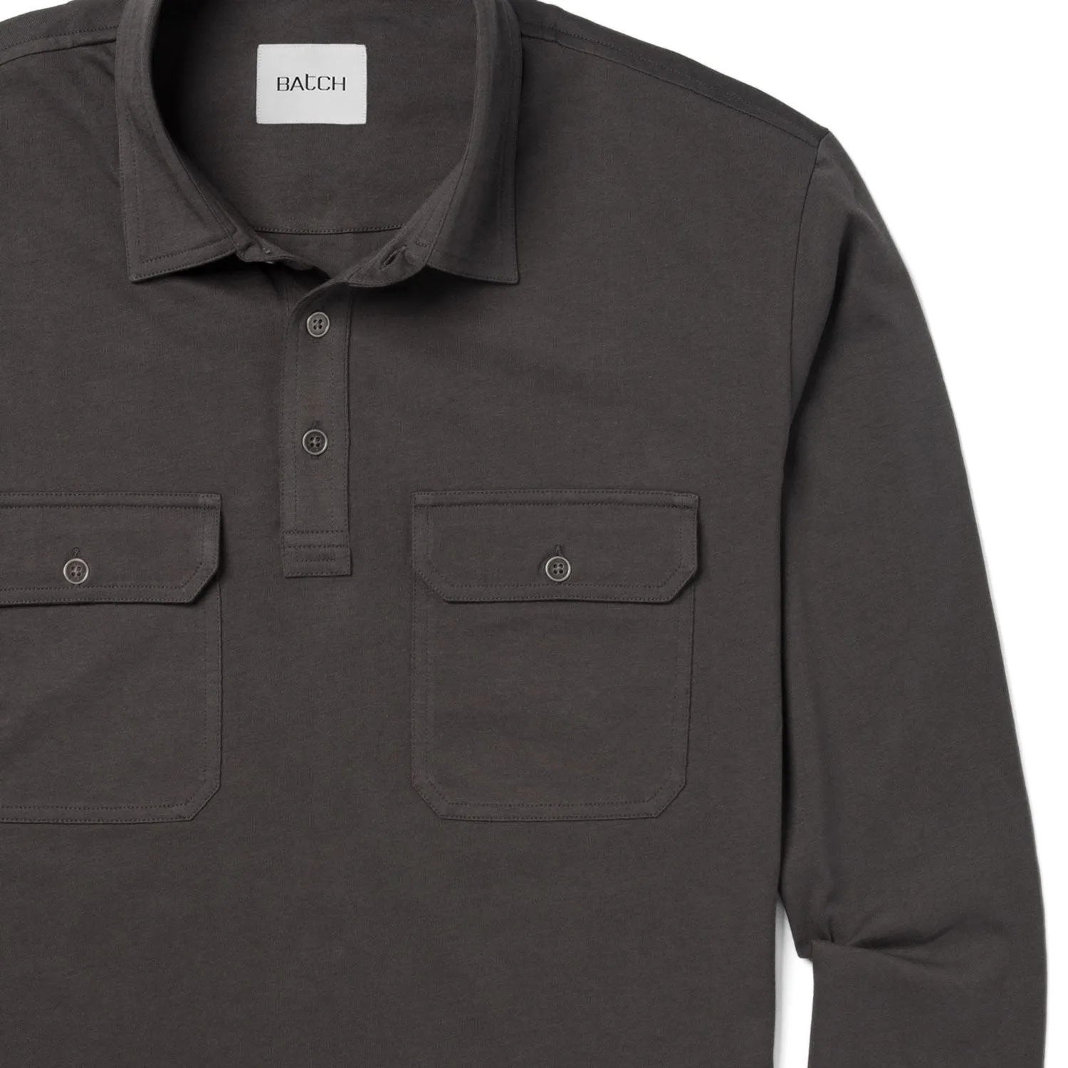 Constructor Polo Shirt –  Slate Gray Cotton Jersey