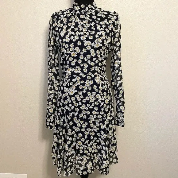 Daisy Long Sleeve Printed Dress