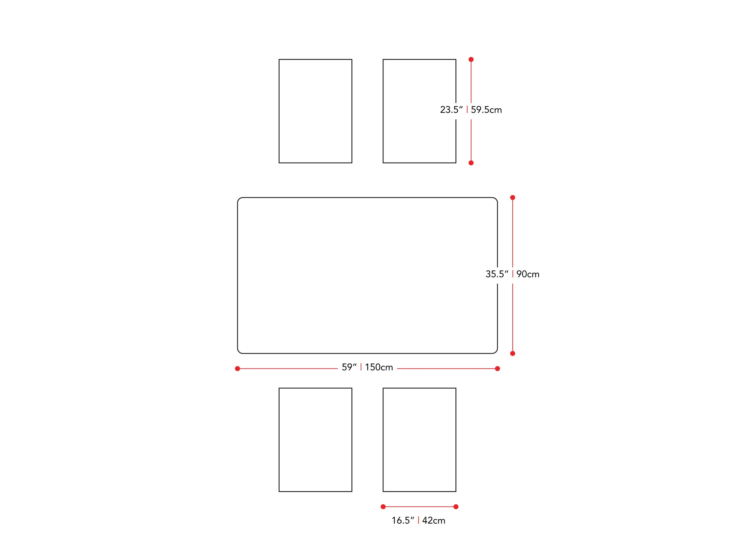 Dining Set, 5pc