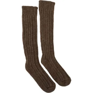 Dolce & Gabbana Chic Brown Wool Blend Over-Calf Socks