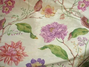 Floral Fantasia - Printed Silk Dupion