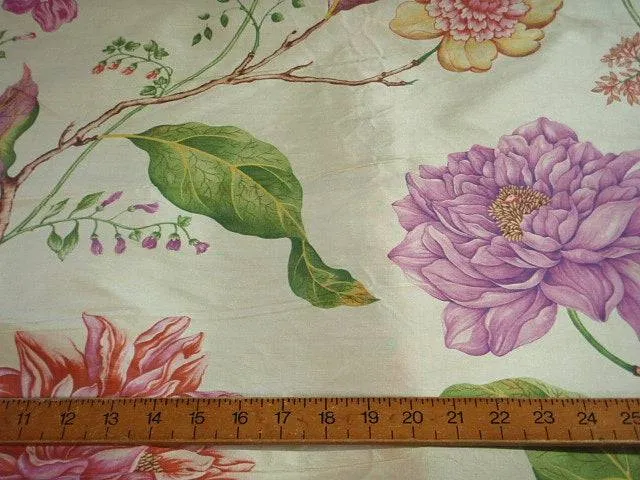 Floral Fantasia - Printed Silk Dupion