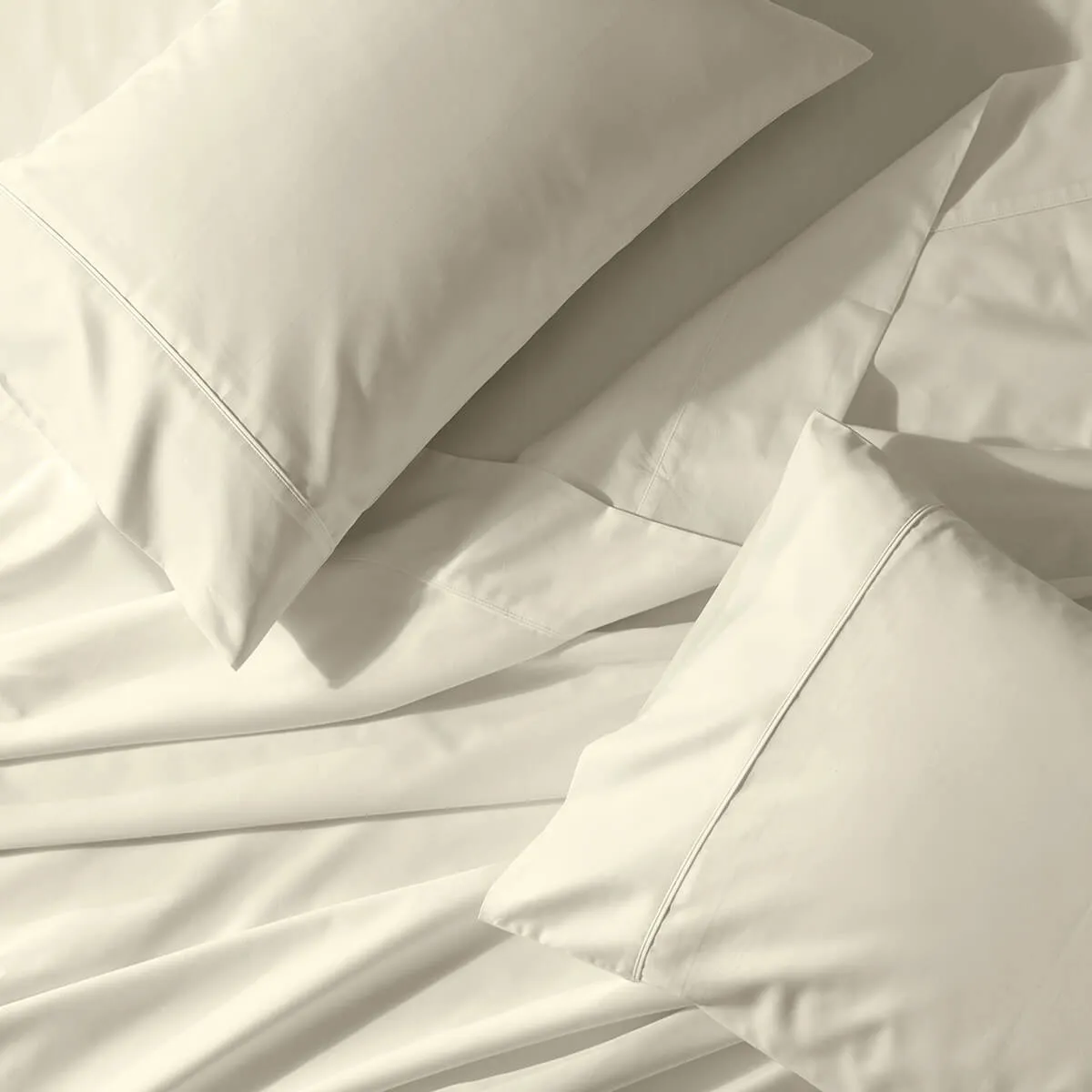 Good Weight 100% Cotton Sateen Sheet Set - Deep Pockets (16 inches)