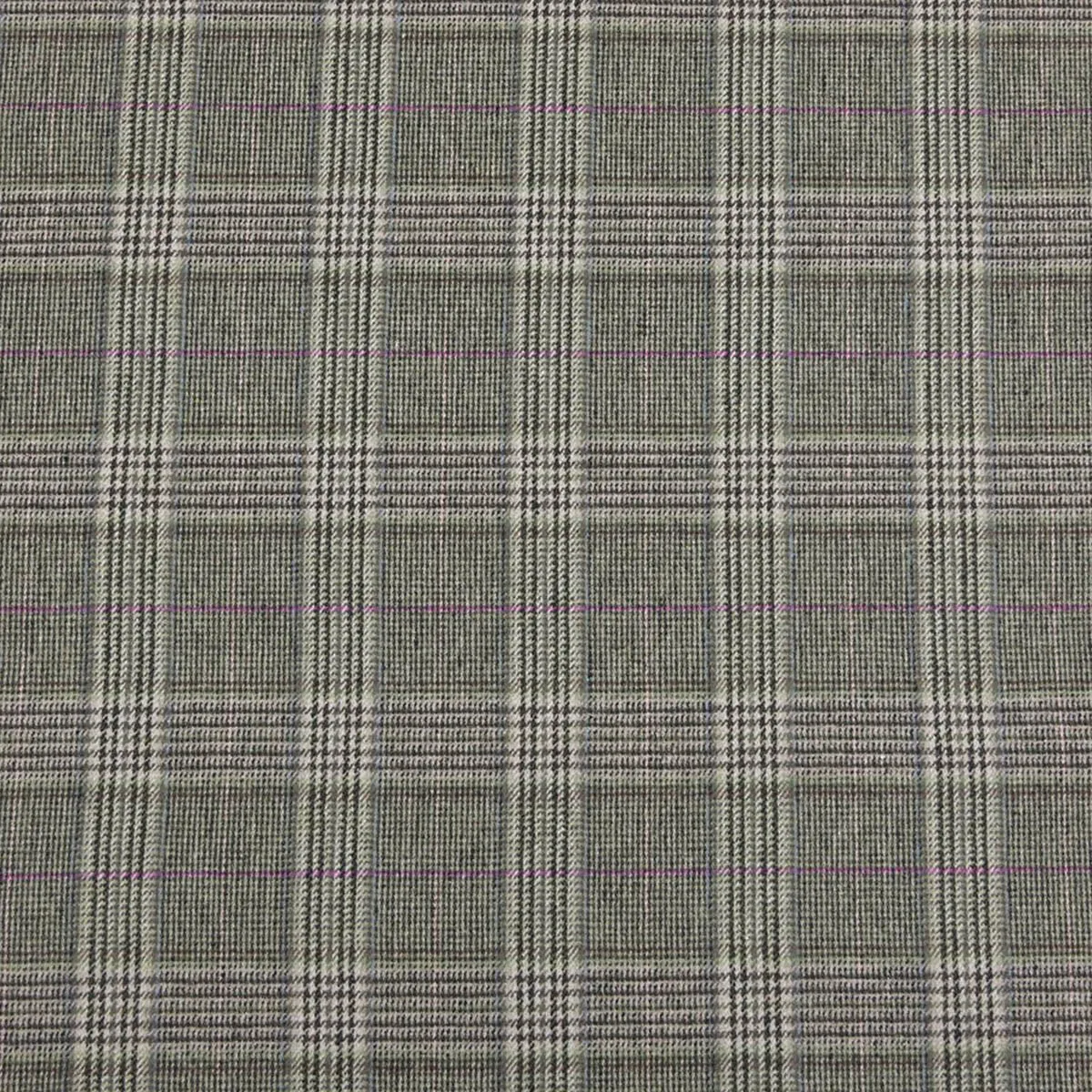 Grey Check Flannel Fabric 97540