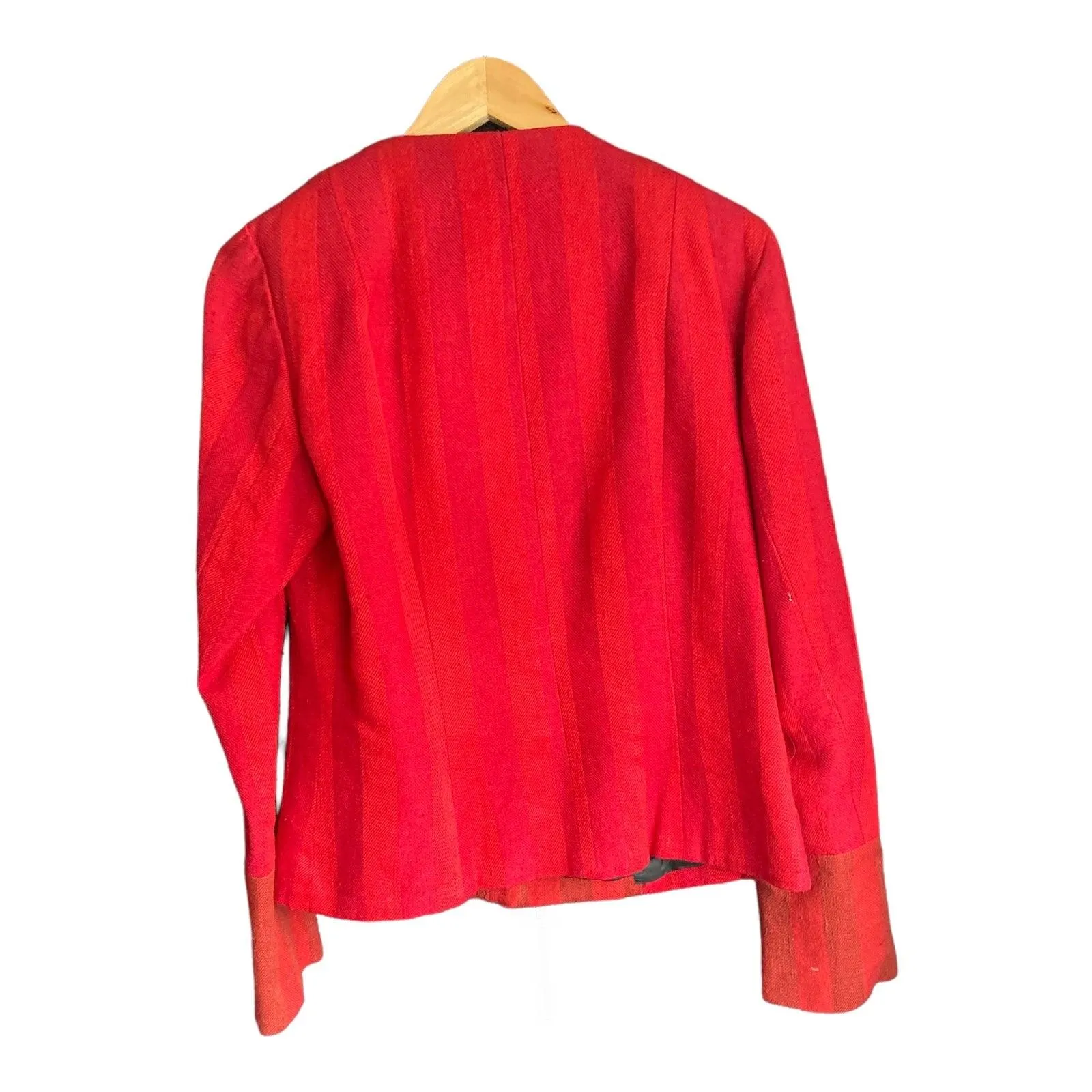 Jenny Edwards-Moss Red Skirt Suit With Long Sleeved Jacket UK Size 14