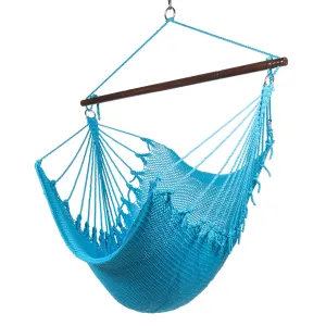 Jumbo Caribbean Hammock Chair - Light Blue