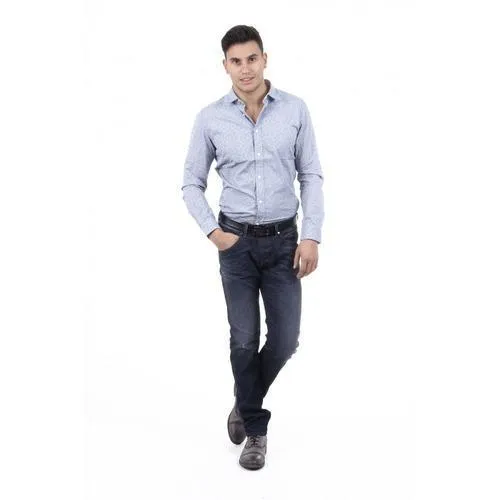 Light Blue L Diesel Mens Shirt 00SGAH 0PAGQ 85W