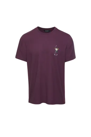 Men's Core Short Sleeve Tee Black Berry Wine