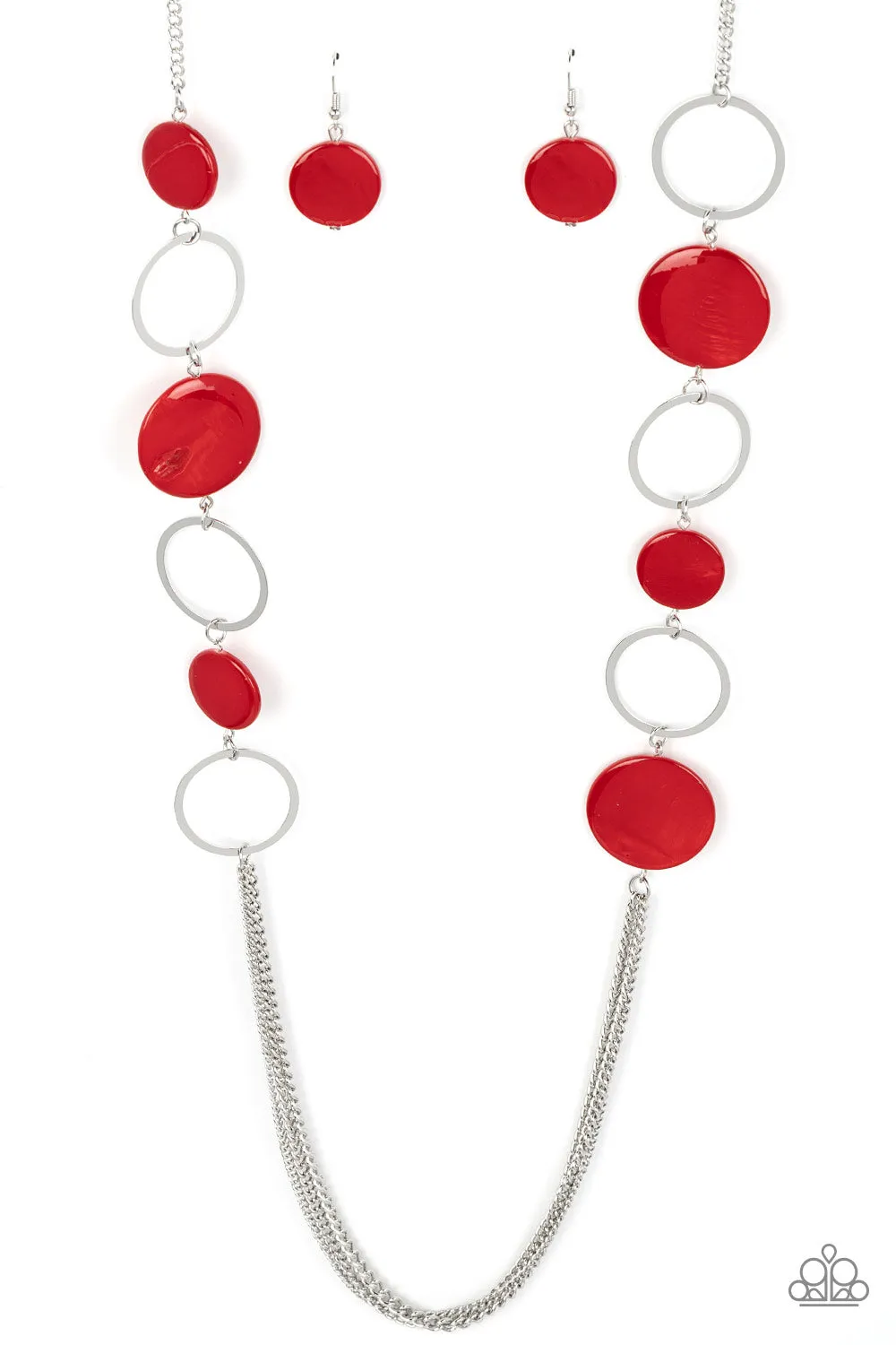 Paparazzi Beach Hub Necklace Red