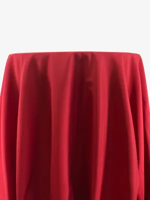 Patio Cherry Red Polyester Tablecloth 90" Round