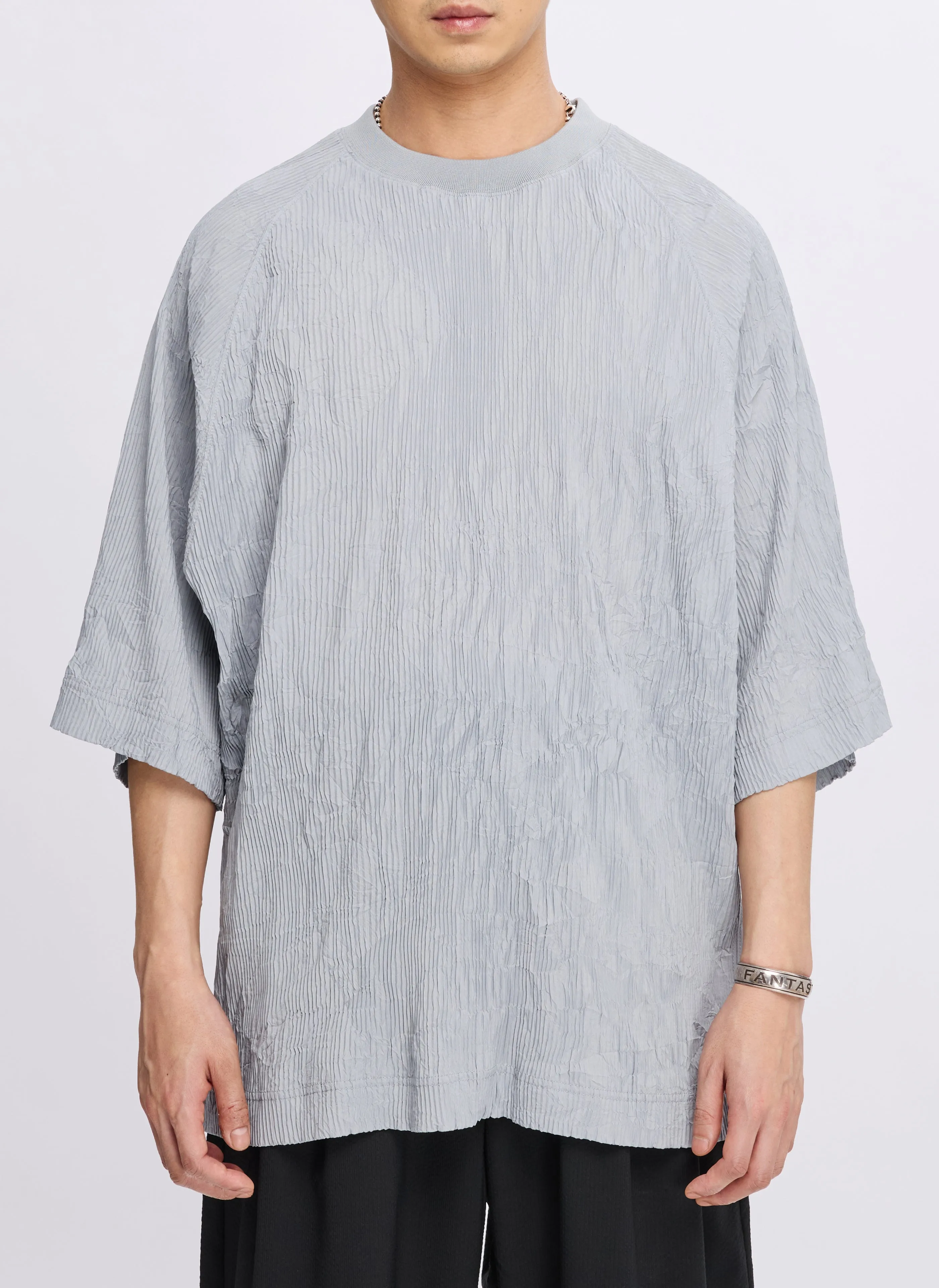 Polyester Pleated Pullover