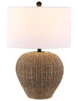 Refined Rattan Table Lamp