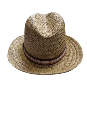 Tayberry Mens Trilby Hat Natural Straw Hat - ONESIZE