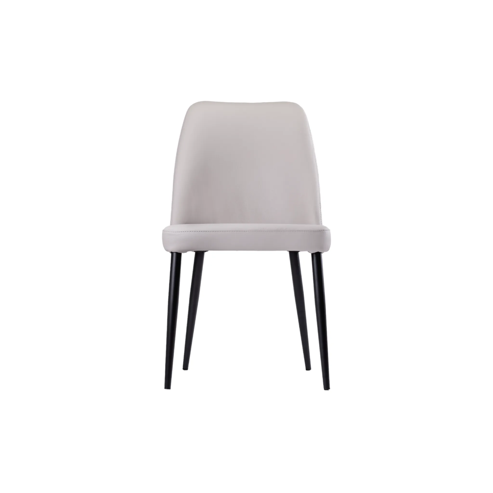 Toulon Light Grey Leather Chair