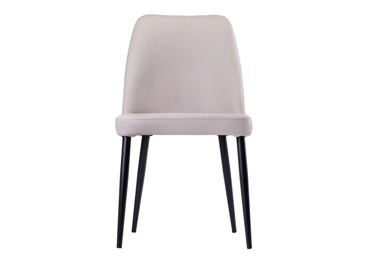 Toulon Light Grey Leather Chair