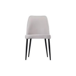 Toulon Light Grey Leather Chair