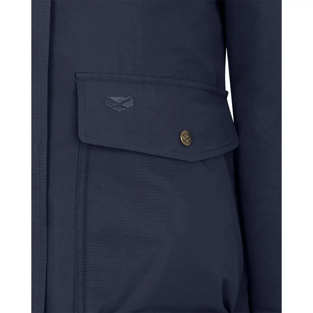 Walker Ladies Waterproof Long Coat - Ink Navy by Hoggs of Fife