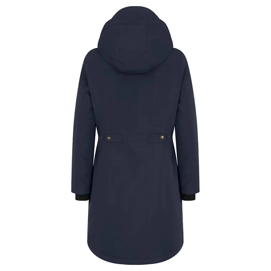 Walker Ladies Waterproof Long Coat - Ink Navy by Hoggs of Fife