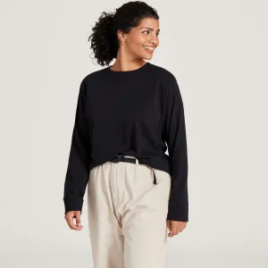 Women's Allgood Organic Cotton Long Sleeve Tee - Natural Black